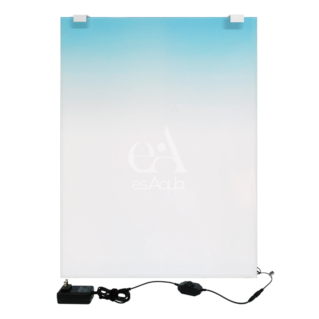 esAqua 水槽 バック スクリーン LEDライト PSE認証 メーカー正規保証 アクアリウム ライトスクリーン 【 調光器付 】 水槽ライト パルダリウム 熱帯魚 メダカ バックライト グラデーションシート貼り付け済み 調光器付 エスアクア 30cm～120cm