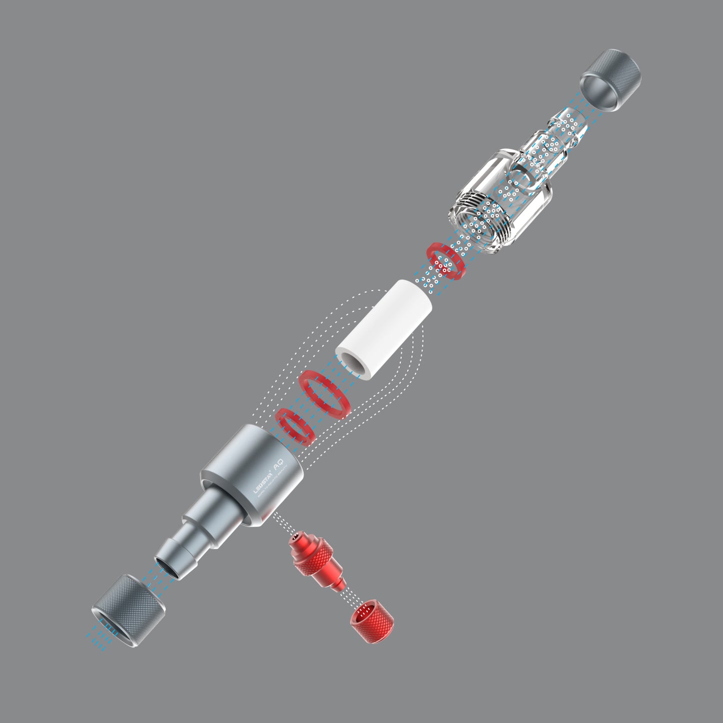 LEDSTAR CO2 インラインディフューザー 水槽 二酸化炭素 外部フィルター 拡散機 アクアリウム 水草 External refiner (12/16)